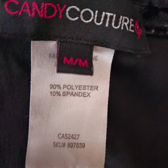 Y2K Black Crushed Velvet Babydoll Top Size M Sleeveless Tiered Gothic Witchy - Picture 10 of 11